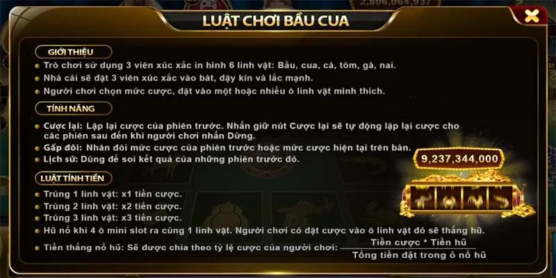 Bầu Cua Go88 Đẳng Cấp Số 1 Việt Nam Tóm tắt cách chơi Bầu Cua Go88 đơn giản nhất