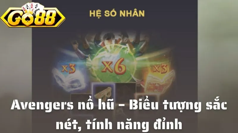 Slot Game Avengers Tại Go88: Quay Là Trúng, Hái Tiền Cực Đỉnh Avengers nổ hũ – Biểu tượng sắc nét, tính năng đỉnh, thưởng cực khủng